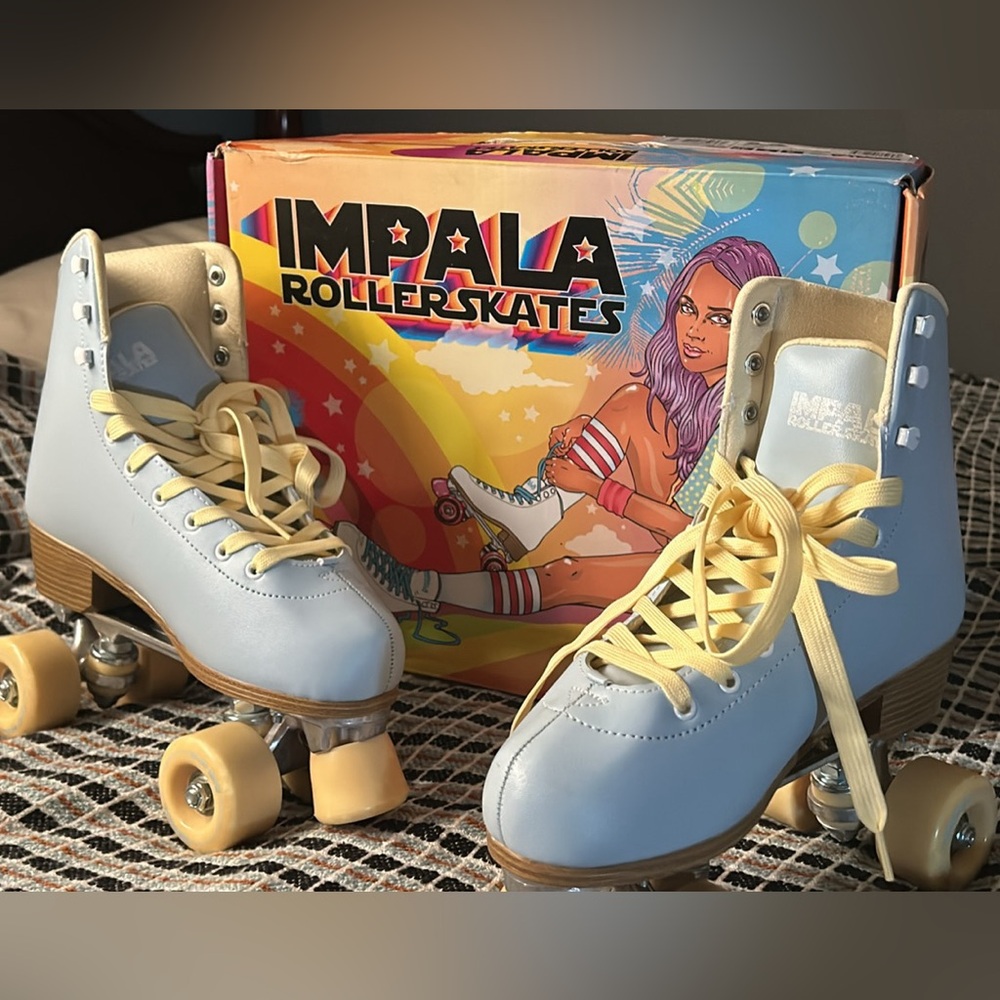 Impala Quad Skate - Sky Blue / Yellow Size 9